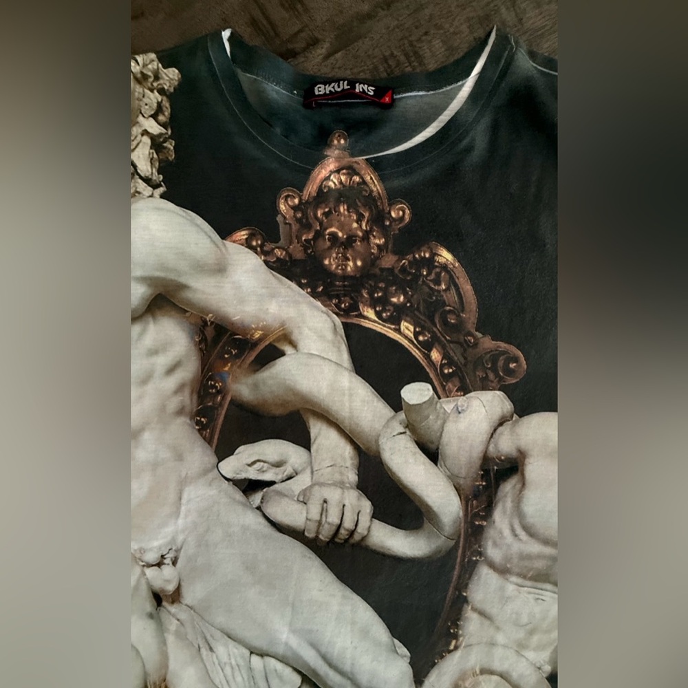 VINTAGE,Men's Black Graphic Tank Top